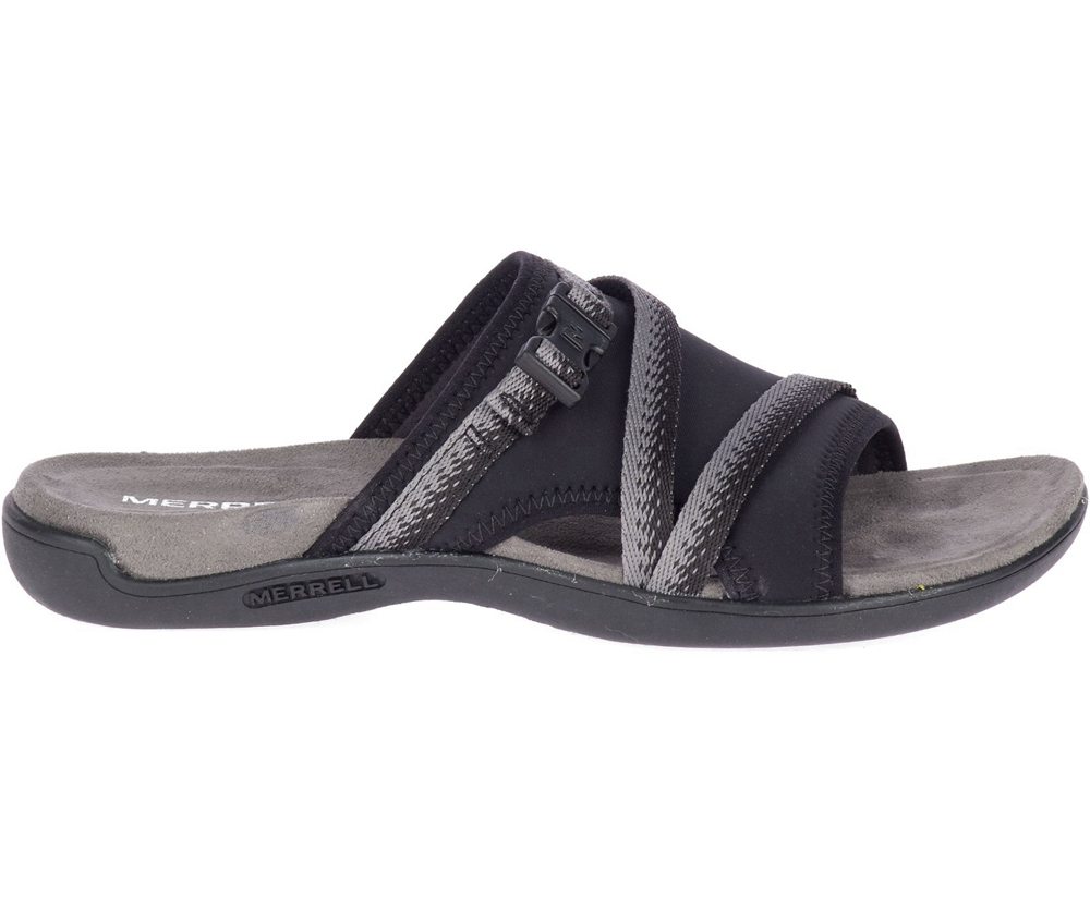 Sandalias Mujer - Merrell District Muri Slide - Negras/Gris - ASYP-39506